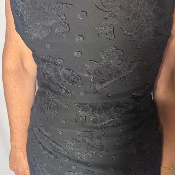 Hello Molly Black Floral Midi Dress XS - Picture 5 of 12